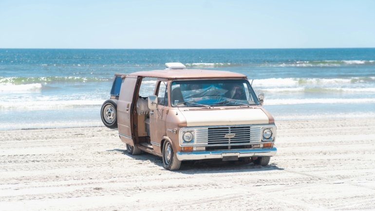 A sunny view of a sandy beach on the Texas Gulf Coast, highlighting one of the best beaches in the region for a perfect vacation.