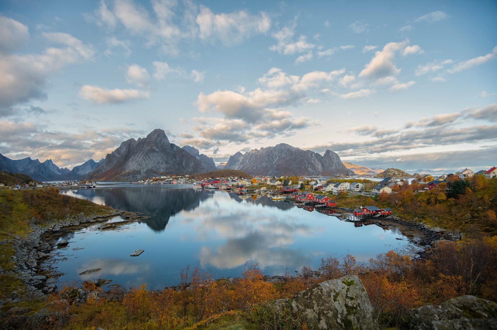 Scenic view of a beautiful destination in September, highlighting pleasant weather, fewer crowds, and the serene atmosphere of shoulder season travel for a perfect autumn vacation.