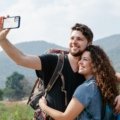 Happy traveler enjoying the scenic vineyards of Moldova with peace of mind, symbolizing comprehensive travel insurance protection for a worry-free Eastern European adventure.