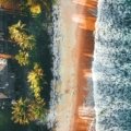 Stunning panoramic view of Malaysia's diverse beauty, featuring a sunny tropical beach, lush green rainforest, and a modern city skyline, illustrating the best time to travel to Malaysia for an ideal holiday.