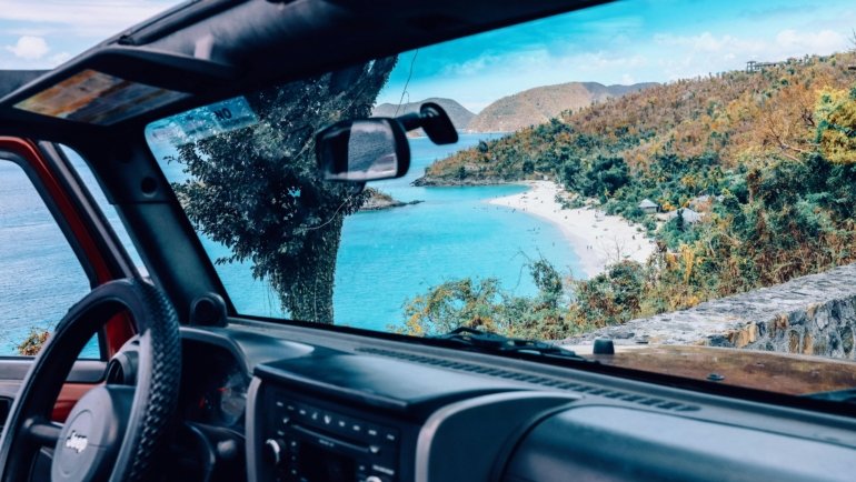 Beautiful St. Martin island beach quiet during tourist travel suspension, reflecting current recovery efforts and public safety measures after a major weather event.