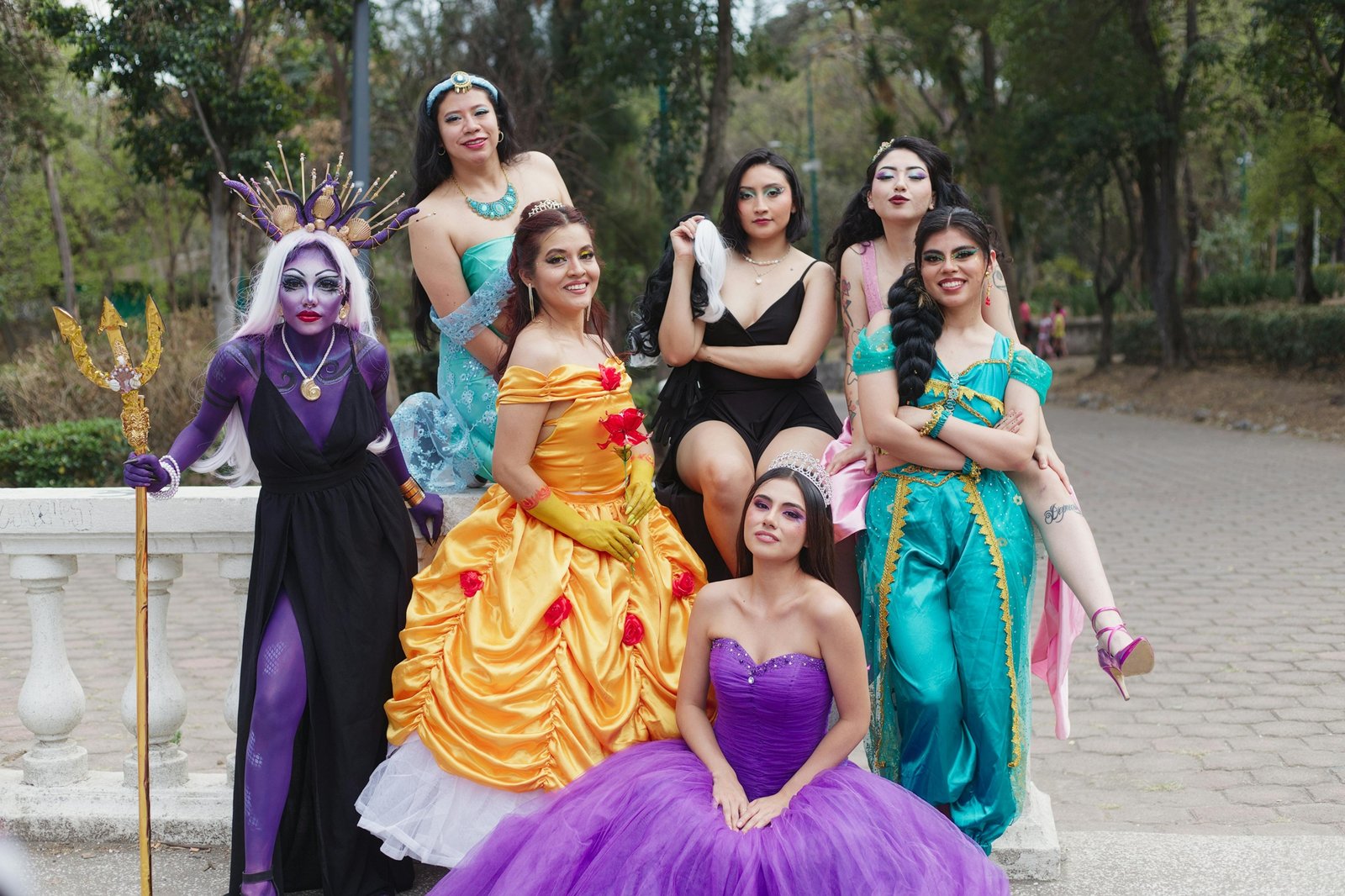 Diverse group of runners in colorful historical costumes from various eras (e.g., Roman, Victorian, 20s flappers) participating in a festive time travel half marathon, highlighting the unique blend of sport, history, and fun.
