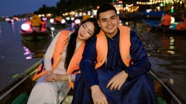 Romantic couple enjoying a beautiful travel destination, symbolizing the best places for couples to travel for a memorable getaway.