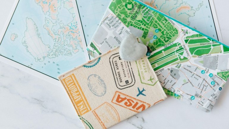 organized passport wallet with travel documents and credit cards for secure and stress-free travel
