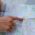 Detailed Manhattan travel guide map showing key landmarks and transit routes for easy navigation