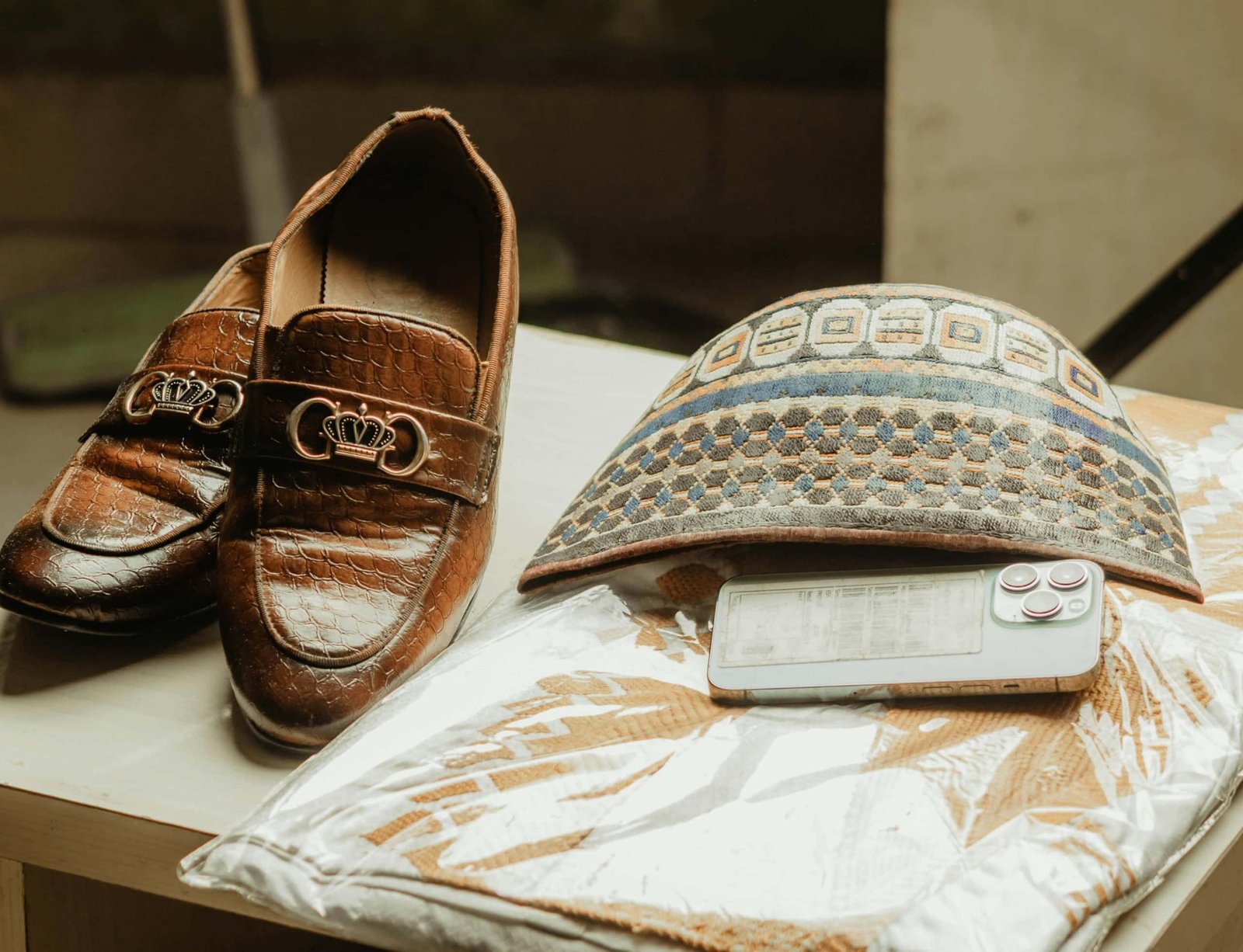 Premium leather penny loafers on feet showcasing classic style and durability