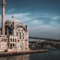 Iconic Turkish landmarks including Hagia Sophia and Cappadocia hot air balloons representing Turkey travel itinerary highlights