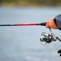 Compact lightweight travel fishing rod ready for use in outdoor fishing adventure
