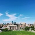 Scenic Midwest USA travel with urban skyline and natural landscapes combining city life and outdoor adventure