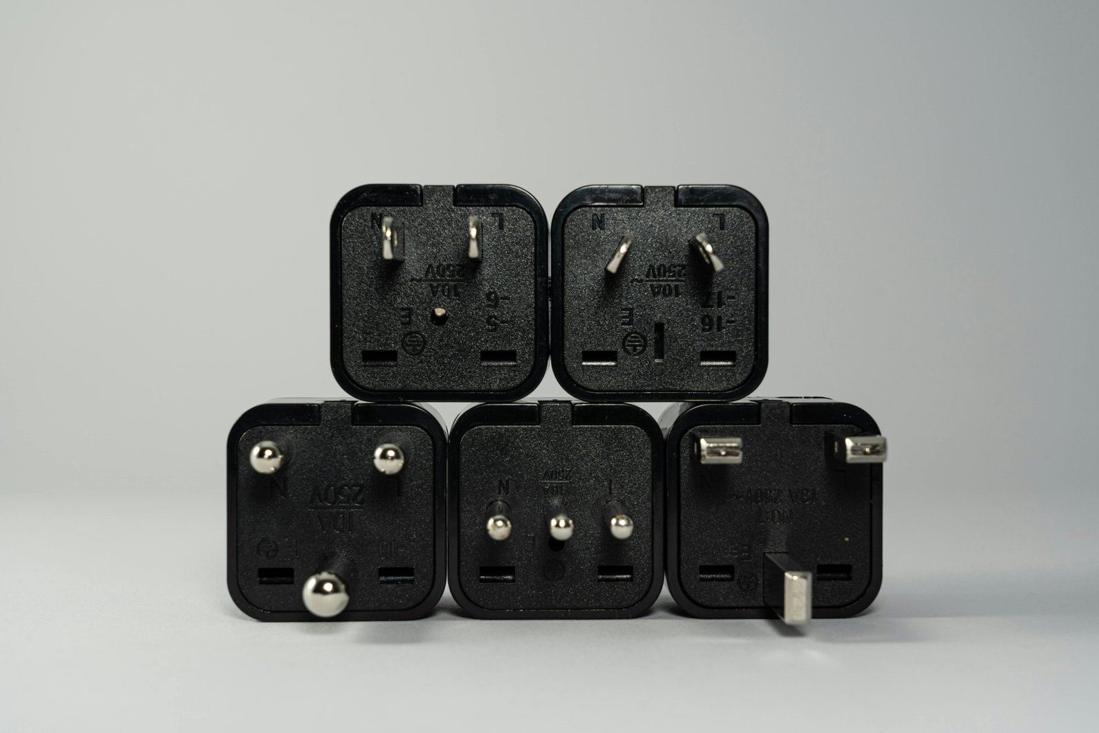 Universal travel power adapter with Indian plug types for safe device charging during India travel