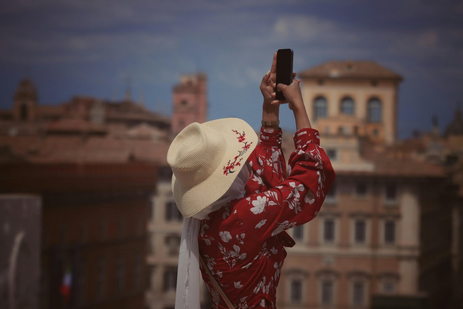 Solo traveler enjoying exploring a vibrant European city with historic buildings and friendly streets