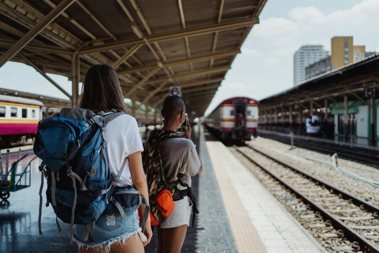 Traveler with a durable 50 liter travel backpack ready for adventure