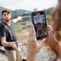 Travel influencer sharing authentic travel stories with captivating photos from unique destinations