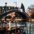 Scenic European travel destination in February with festive carnival celebration and mild winter weather