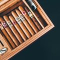 Compact cigar travel humidor keeping cigars fresh and protected during travel
