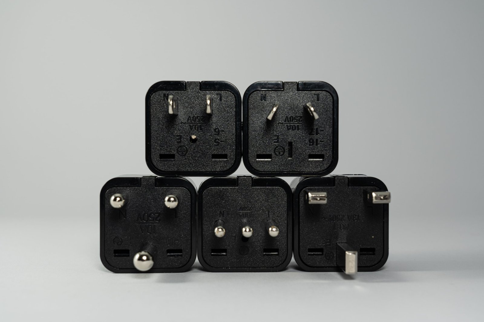 Travel plug adapters compatible with Portugal Type C and F sockets for safe and convenient charging