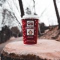 Ceramic travel cup with lid for hot coffee or tea, eco-friendly and portable drinkware