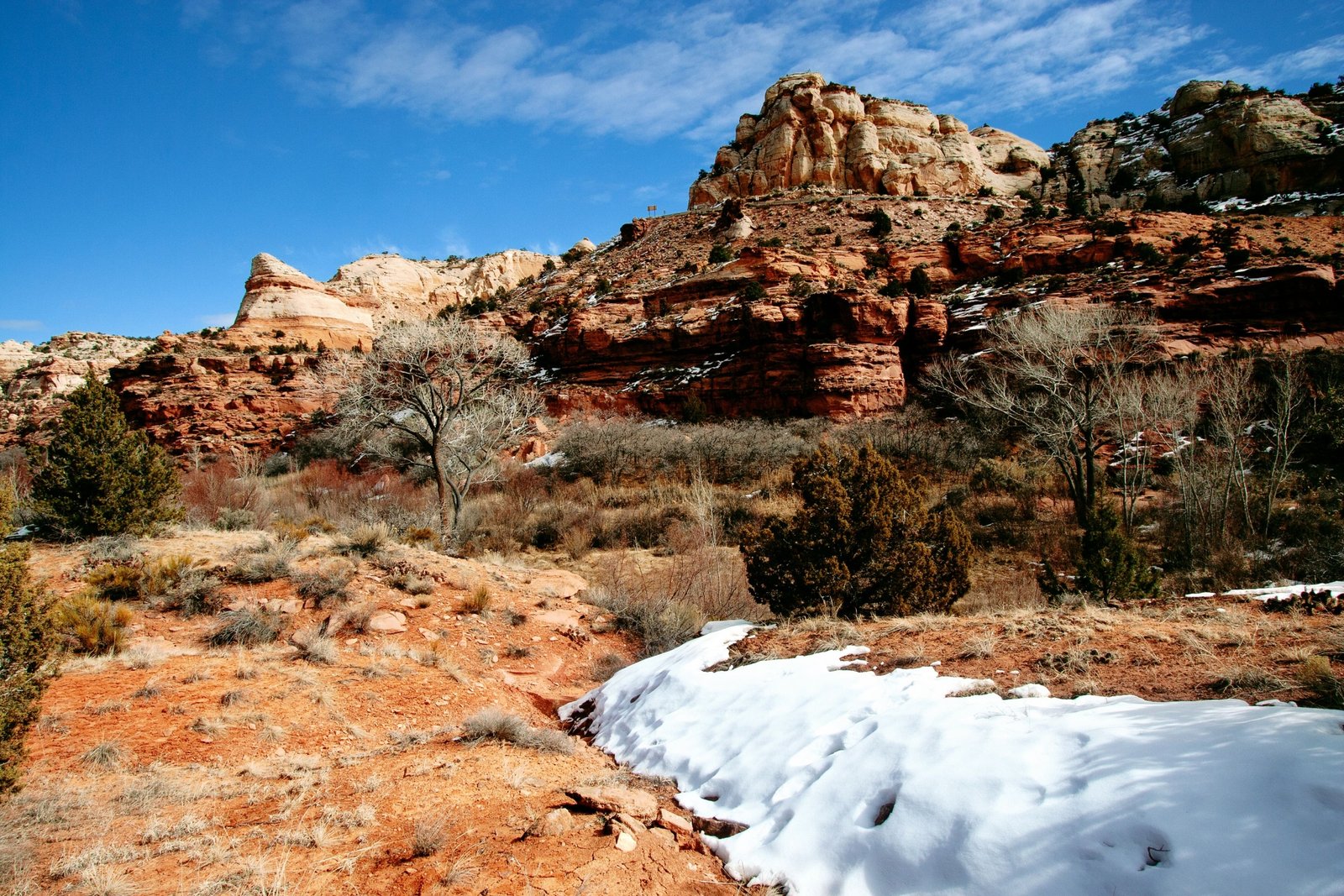 Scenic view of USA January travel destinations featuring warm sunny beach and snowy mountain with winter sports