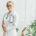 Allied health professional working in a clinical setting with travel gear, representing travel allied health jobs and career flexibility