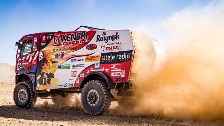 Chevy Colorado ZR2 with long travel DSSV suspension driving on rocky off-road trail
