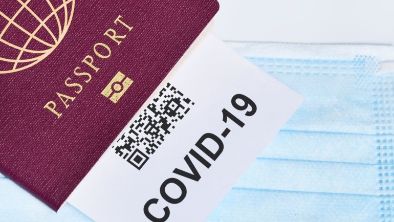 Traveler presenting immigration advance parole documents at a U.S. border checkpoint