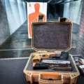 Durable pistol travel case with custom foam padding ensuring secure and safe firearm transport