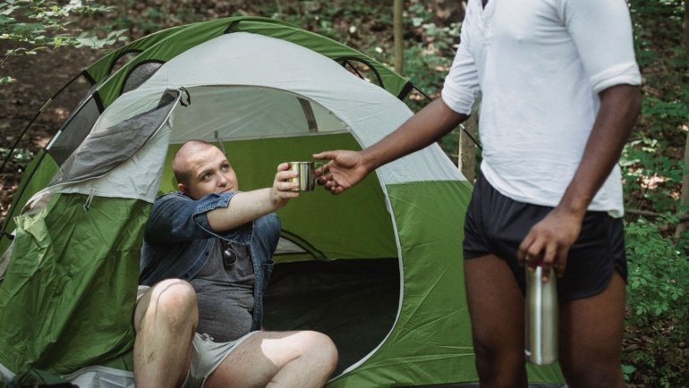 Portable travel urinal bag demonstrating convenience and hygiene for travelers during outdoor adventures or long journeys