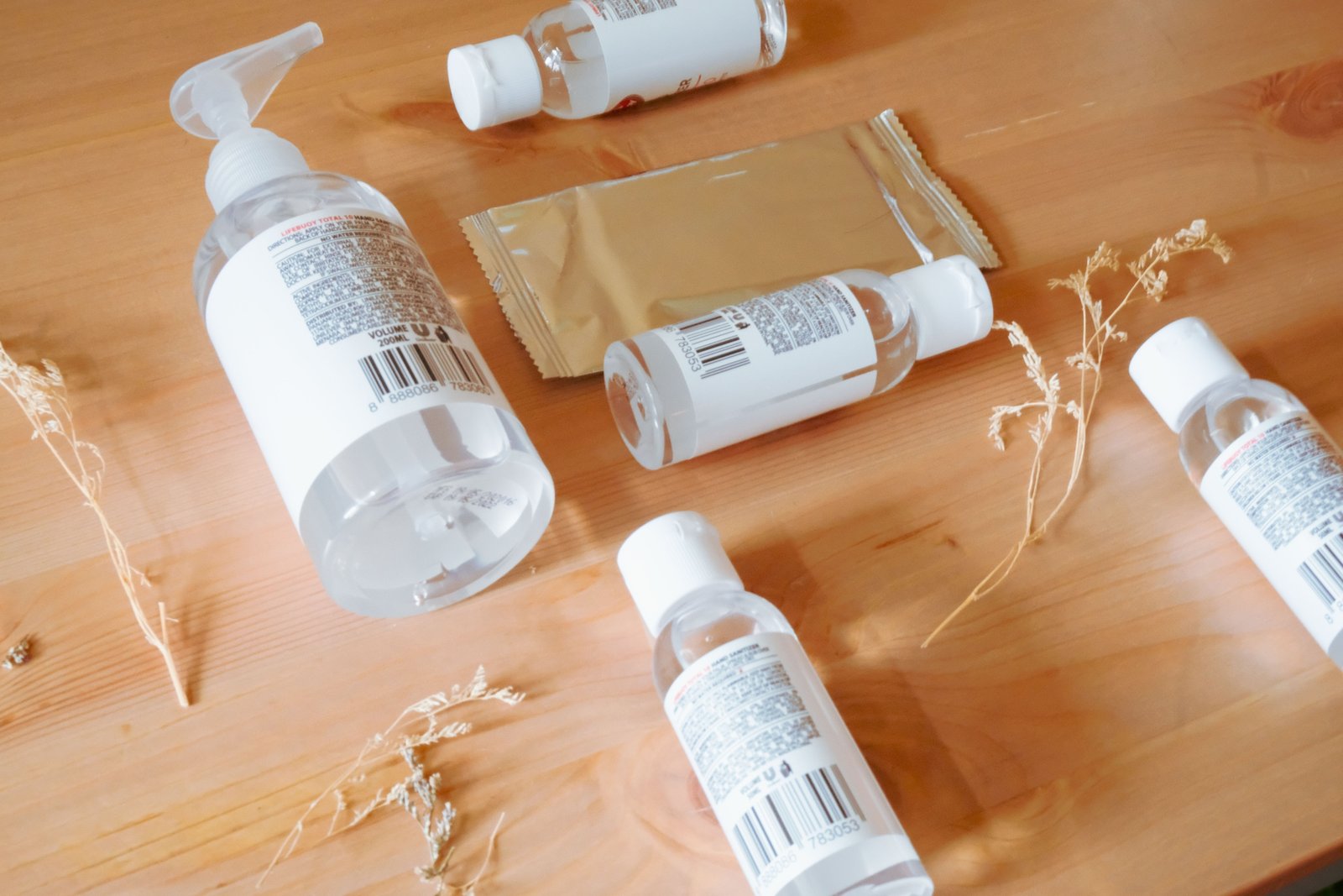 Travel essentials including compact disinfectant wipes for hygiene and safety during trips