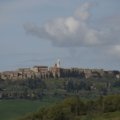 Beautiful Italian landscape in spring with blooming flowers and historic architecture, ideal travel season in Italy 2025