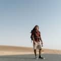 Traveler wearing lightweight breathable travel shorts exploring outdoors with comfort and style