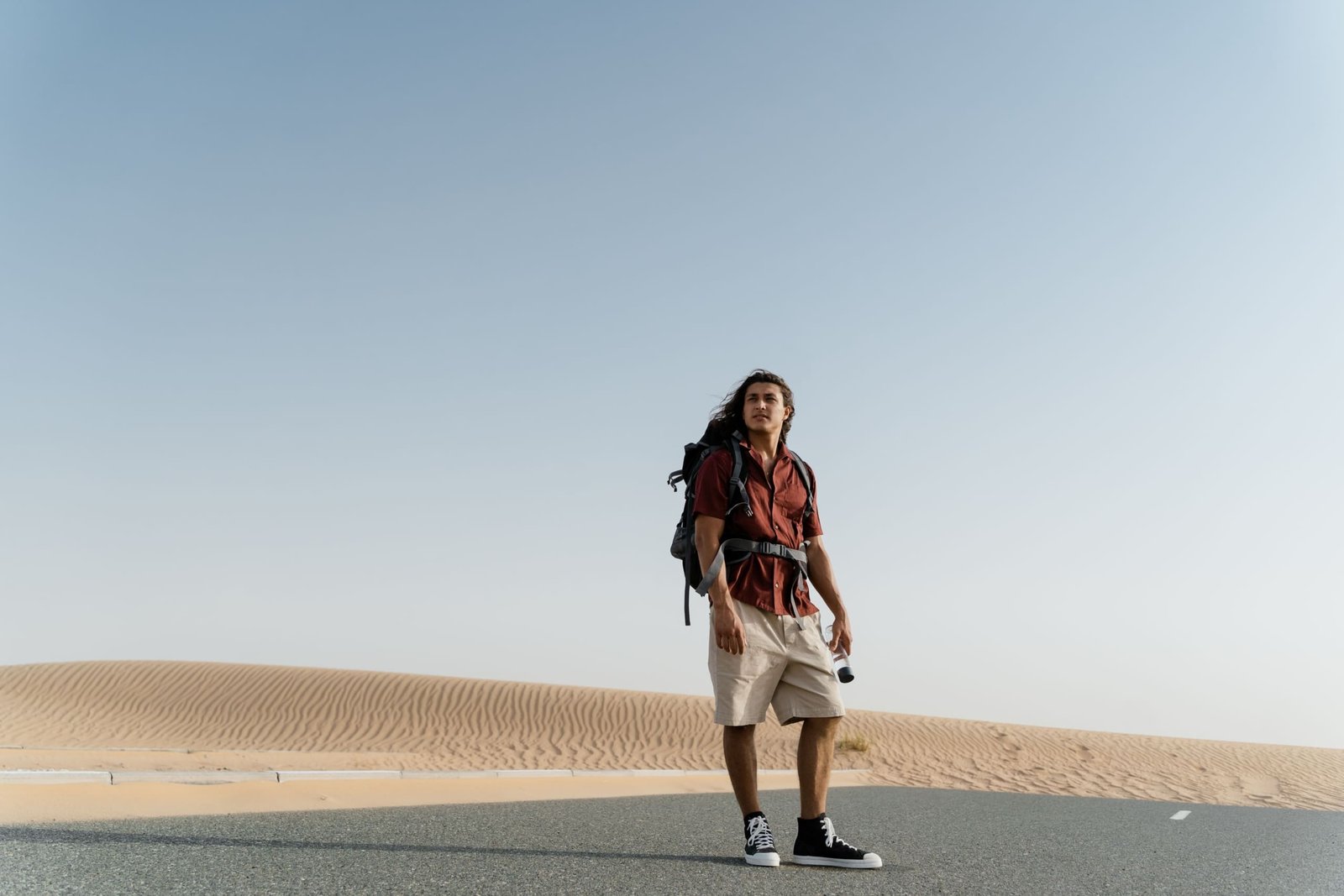 Traveler wearing lightweight breathable travel shorts exploring outdoors with comfort and style