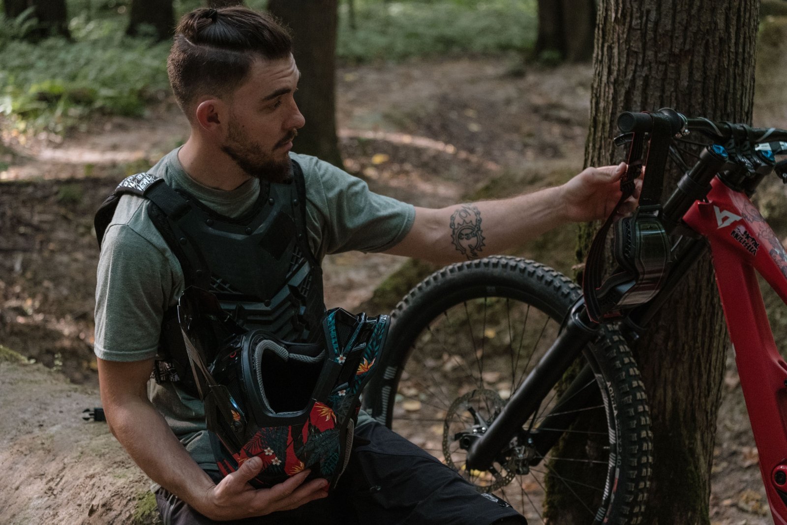 Bike protected with a durable travel cover for safe transport and protection against weather and damage