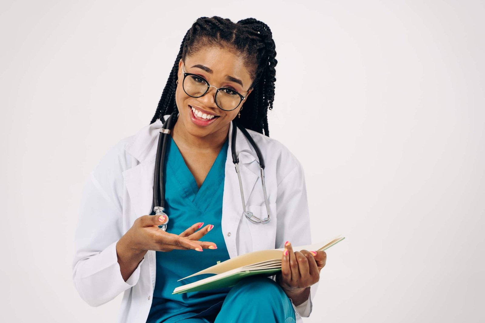 Speech therapist on travel assignment providing care in a healthcare facility, representing travel therapy jobs and professional development